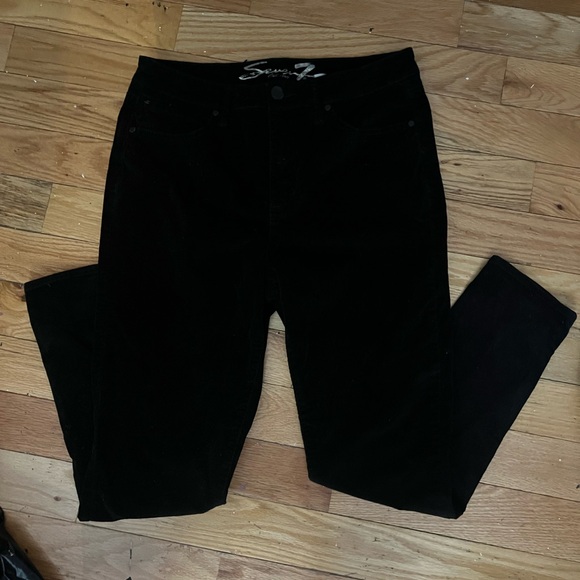 Seven7 Black Corduroy Trousers - Picture 1 of 5